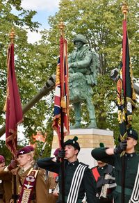 The unveiling of the Colchester Airborne Soldier, 31st July 2026
