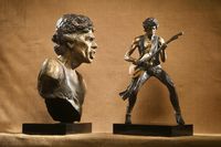 &lsquo;The Glimmer Twins&rsquo;. Cast specially for a client at 20 inches high
